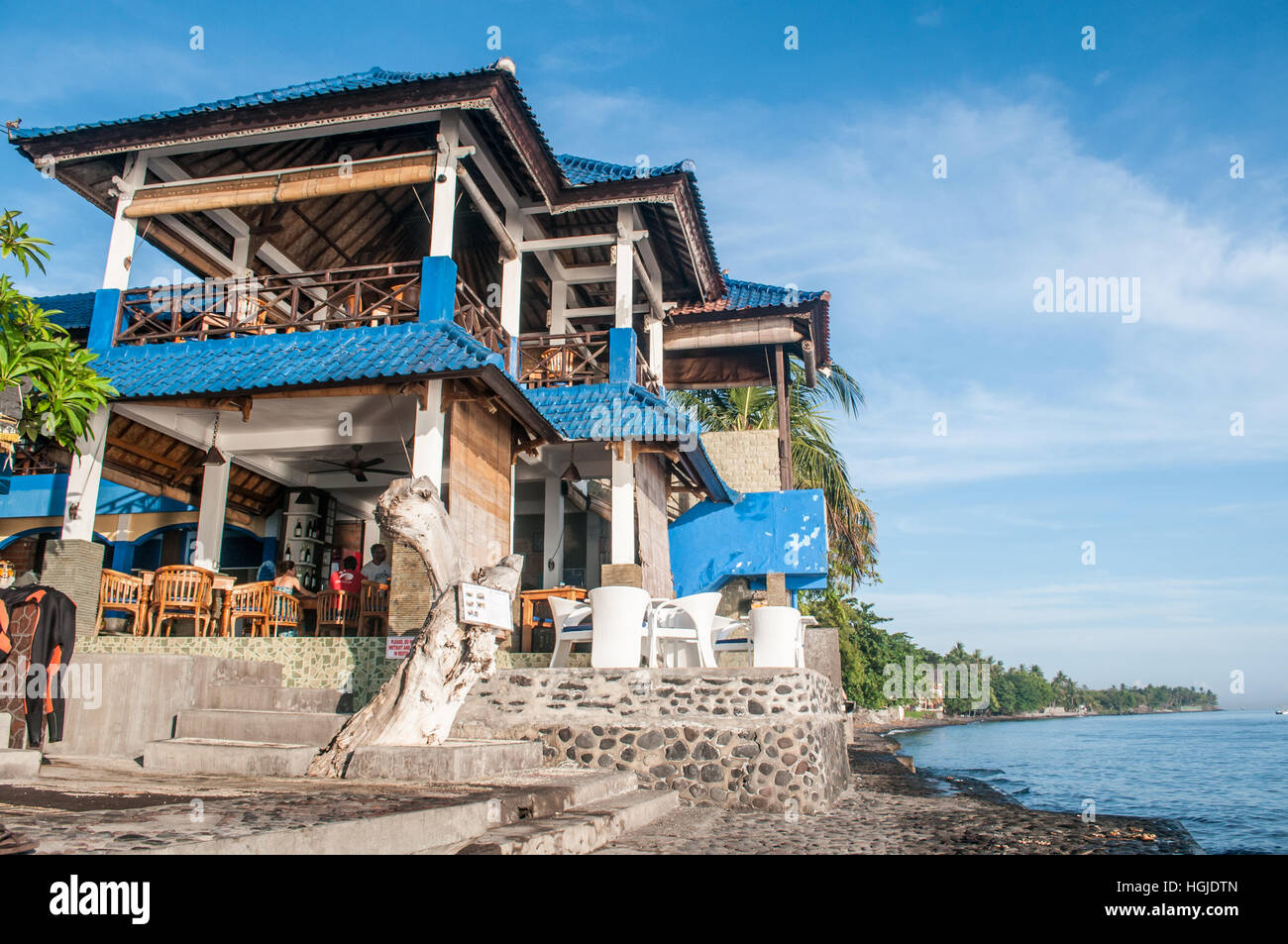 front view, Matahari Tulamben Resort. Dive and Spa Stock Photo