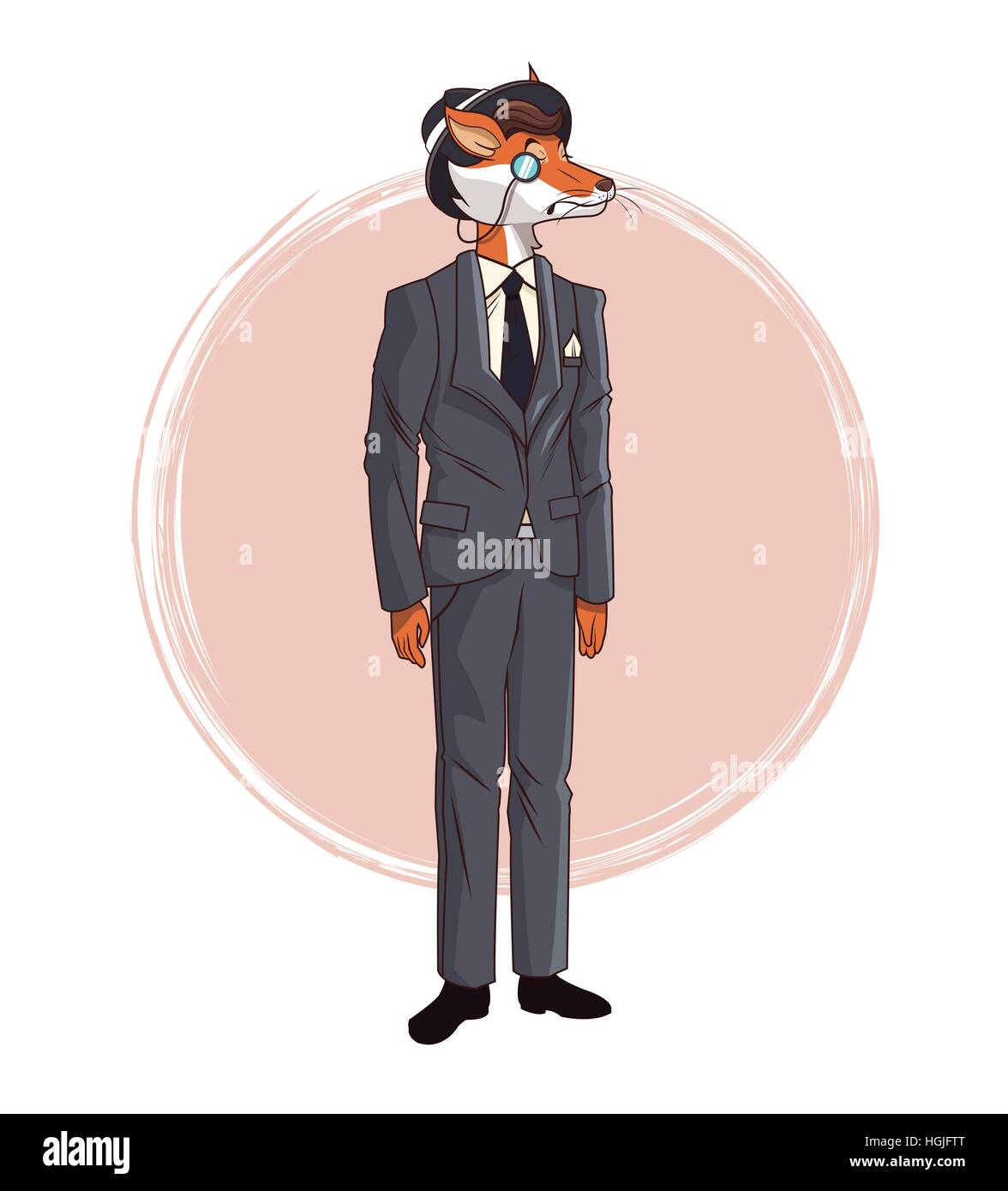 Wear the fox hat Stock Vector Images Alamy