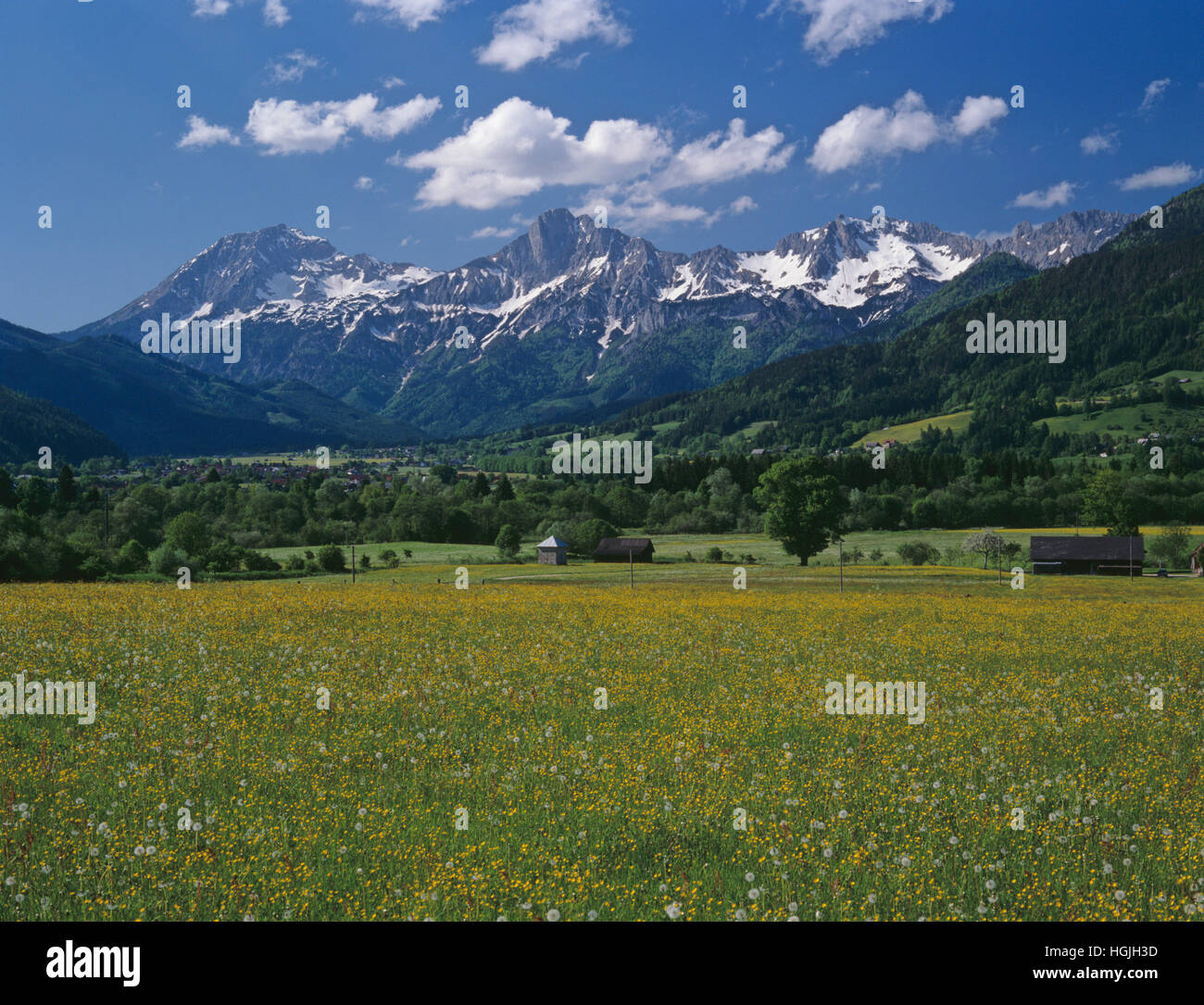 Hallermauern Mountain Range, Admont, Styria, Austria Stock Photo