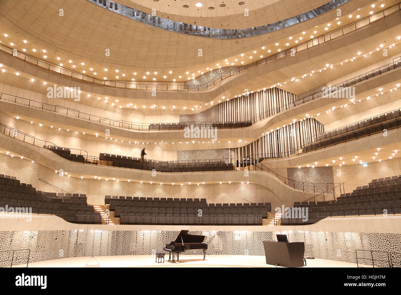 The Grand Hall, Elbe Philharmonic Concert Hall, Hamburg, Germany Stock ...
