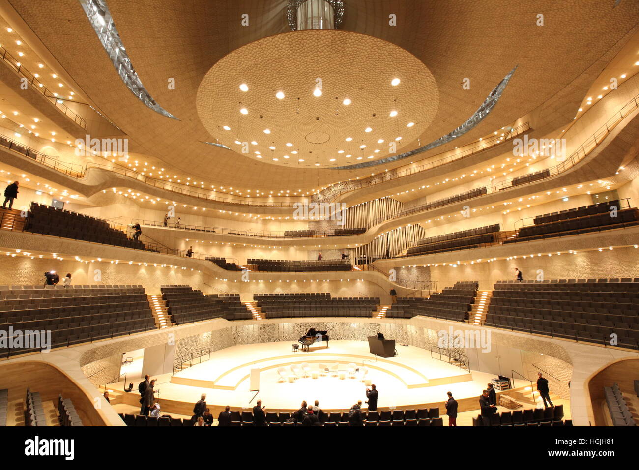 The Grand Hall, Elbe Philharmonic Concert Hall, Hamburg, Germany Stock ...