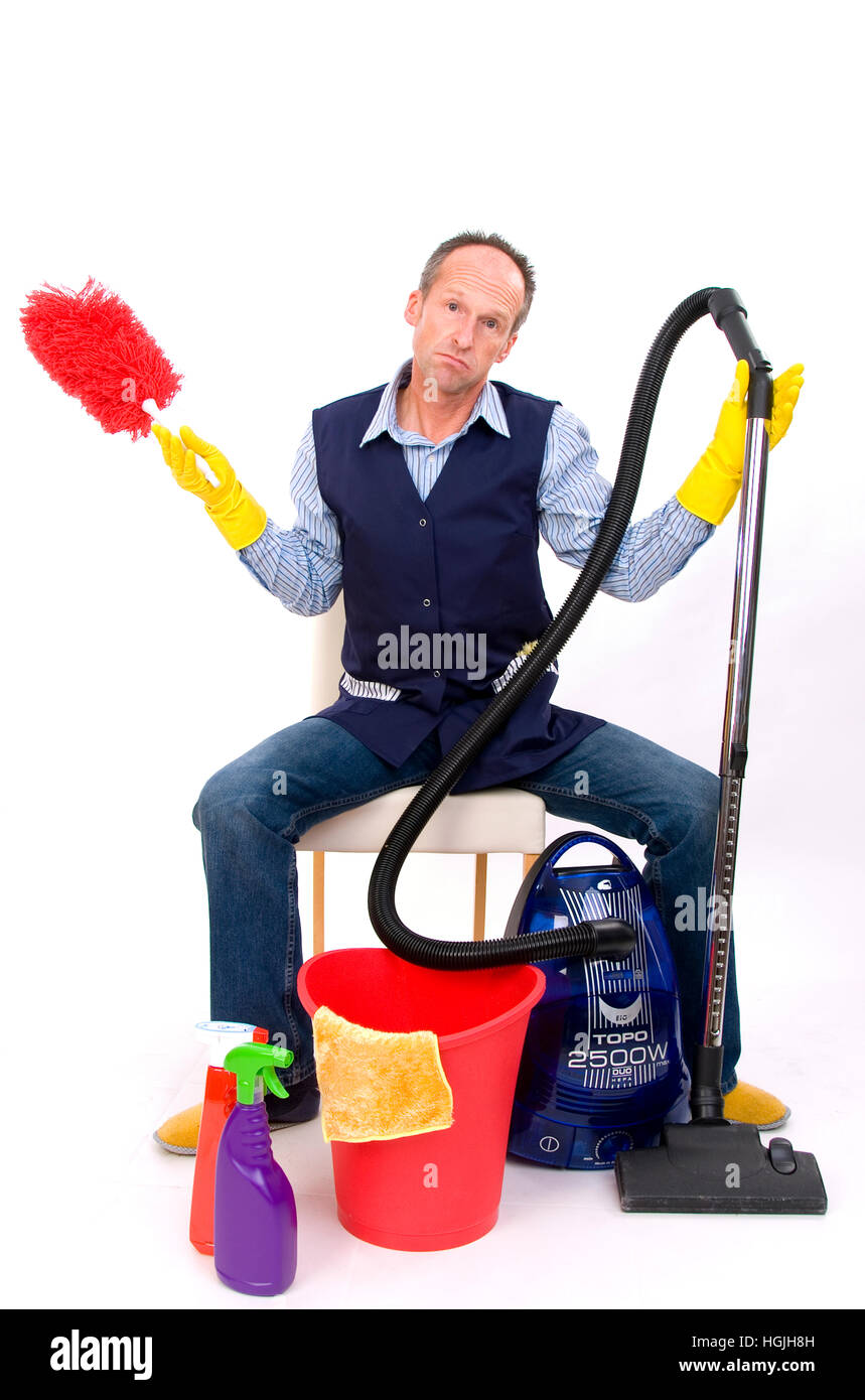 Overwrought cleaner Stock Photo