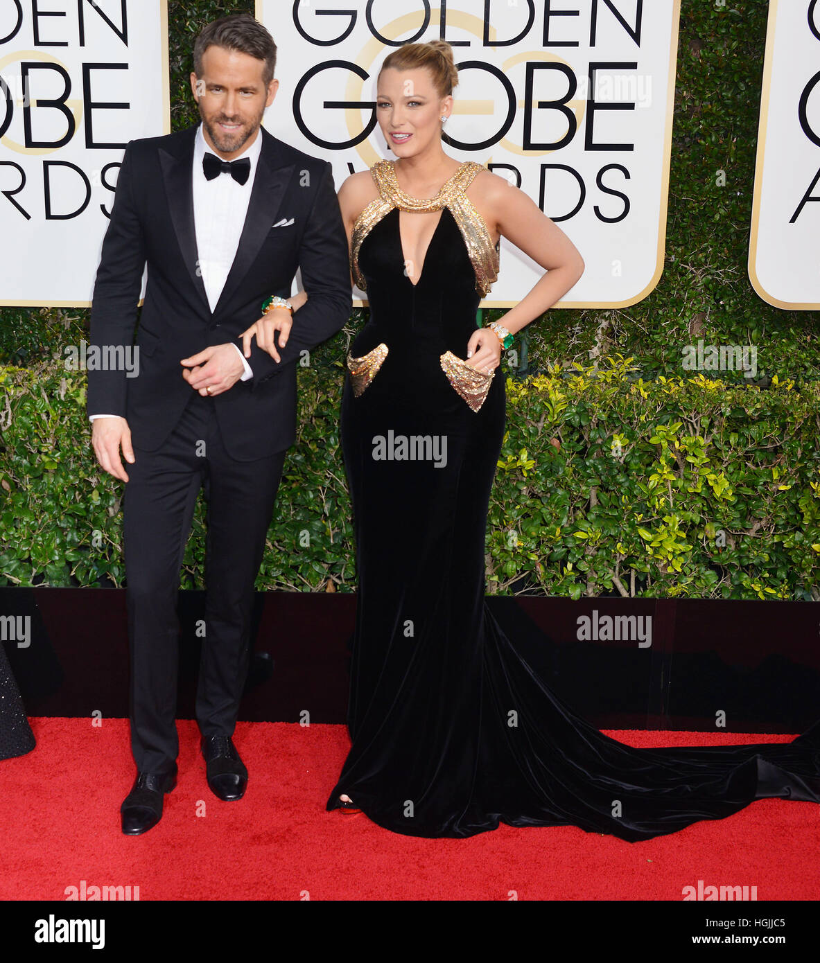 Los Angeles, USA. 08th Jan, 2017. Ryan Reynolds, Blake Lively 630