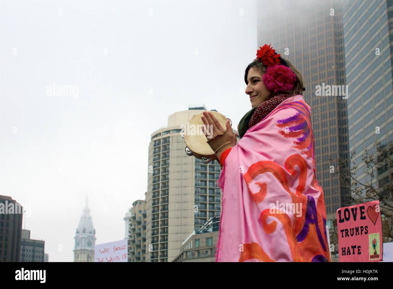 Philadelphia, Pennsylvania, USA January 21, 2017 A bohemian stilt