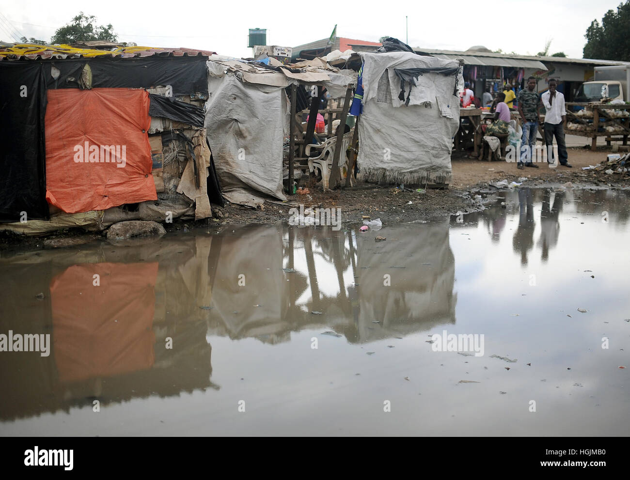 A street in Lusaka, Zambia, 09 March 2016. Photo: Britta Pedersen/dpa-Zentralbild/ZB Stock Photo