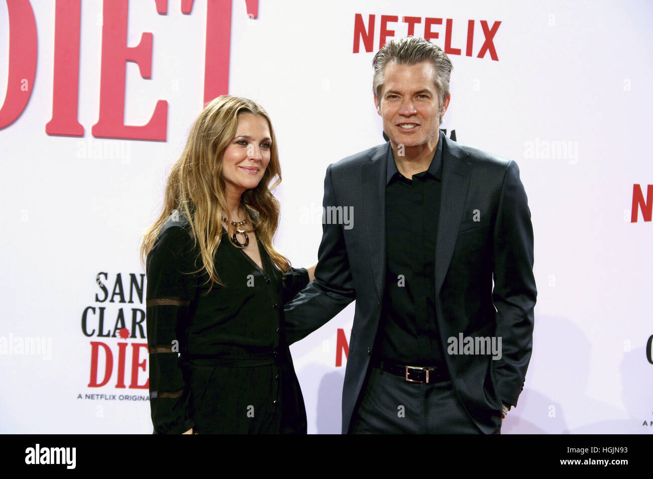 Berlin, Germany. 20th Jan, 2017. Drew Barrymore and Timothy Olyphant ...