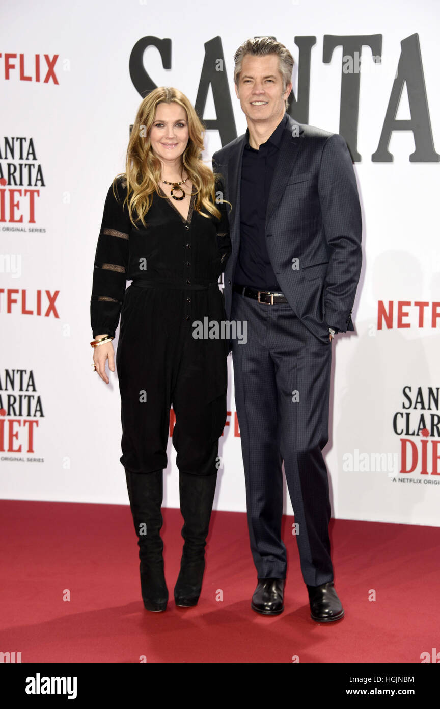 Berlin, Germany. 20th Jan, 2017. Drew Barrymore and Timothy Olyphant ...