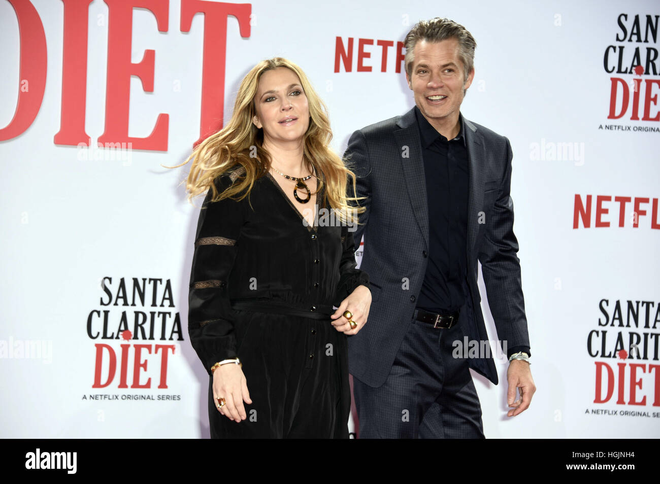 Berlin, Germany. 20th Jan, 2017. Drew Barrymore and Timothy Olyphant ...