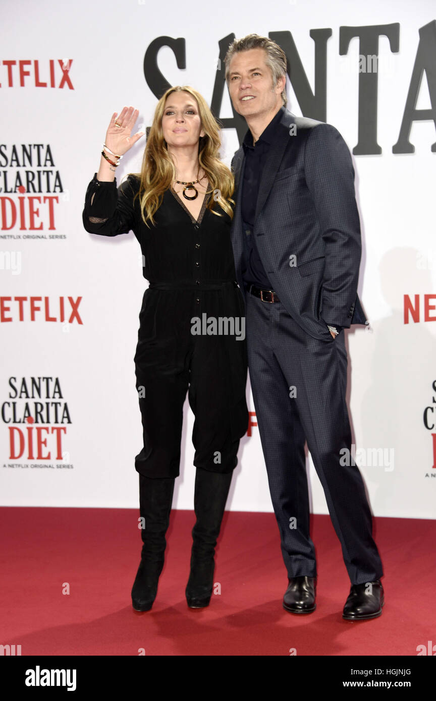 Berlin, Germany. 20th Jan, 2017. Drew Barrymore and Timothy Olyphant ...