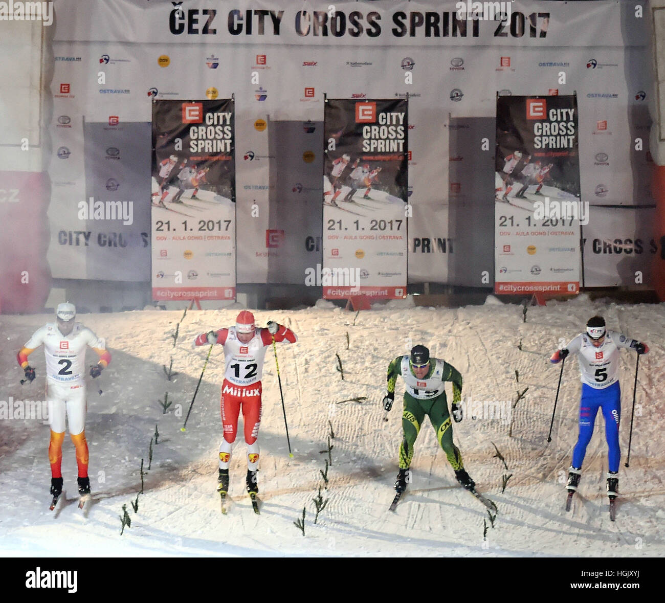 Ostrava Czech Republic 21st Jan 2017 From Left Kalle Lassila