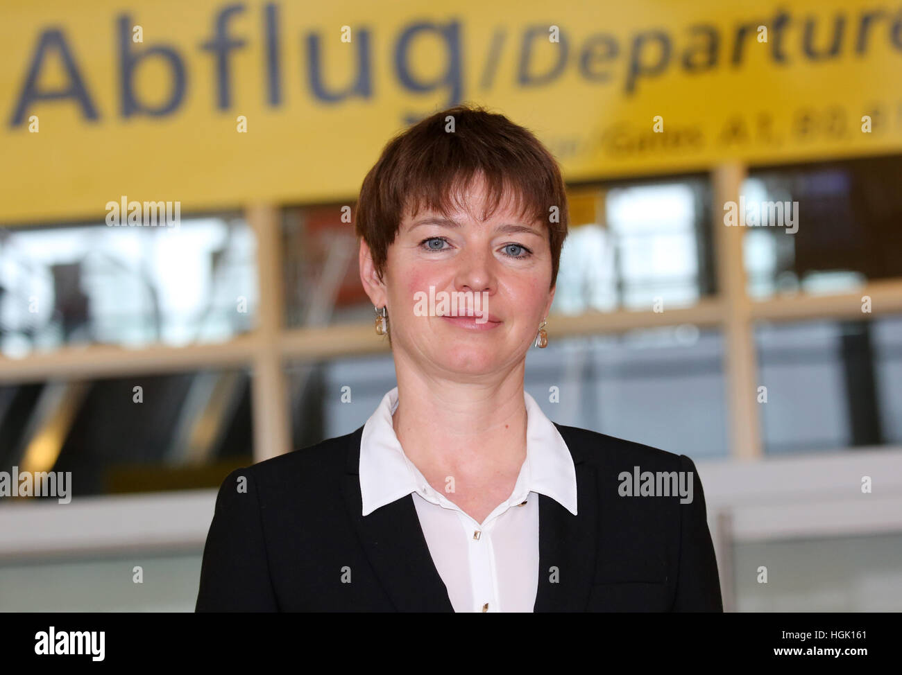 Laage, Germany. 23rd Jan, 2017. Dorthe Hausmann, new CEO of the Rostock