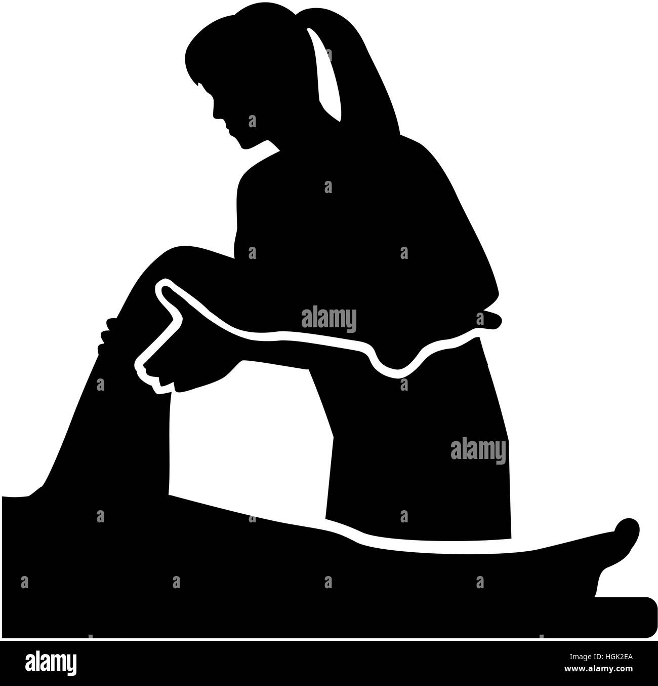 Patient physiotherapist Black and White Stock Photos & Images - Alamy