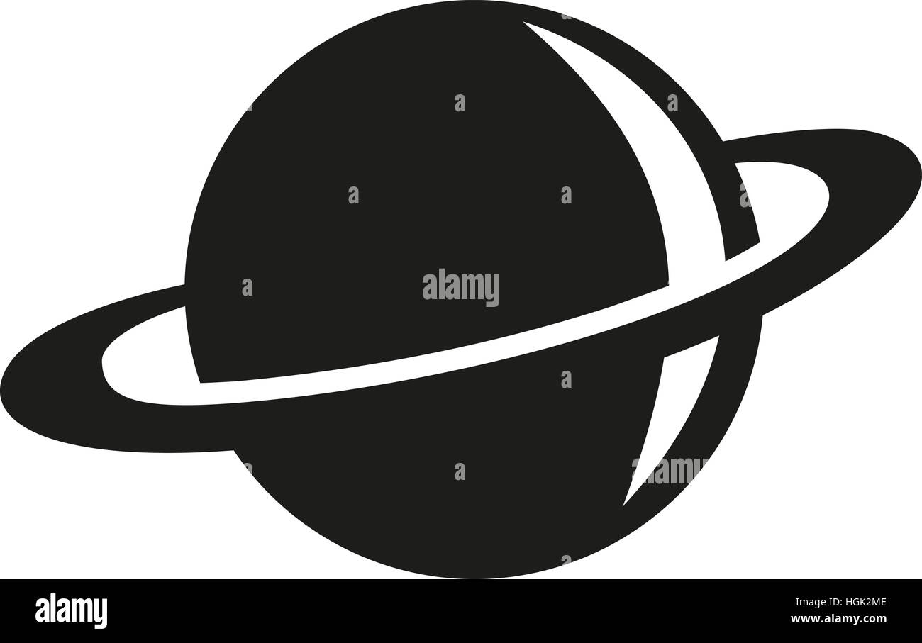 Saturn symbol Stock Photo
