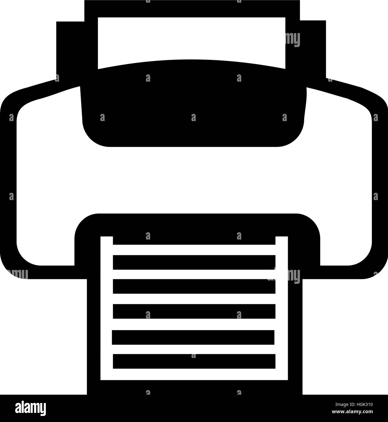 Printer symbol Stock Photo