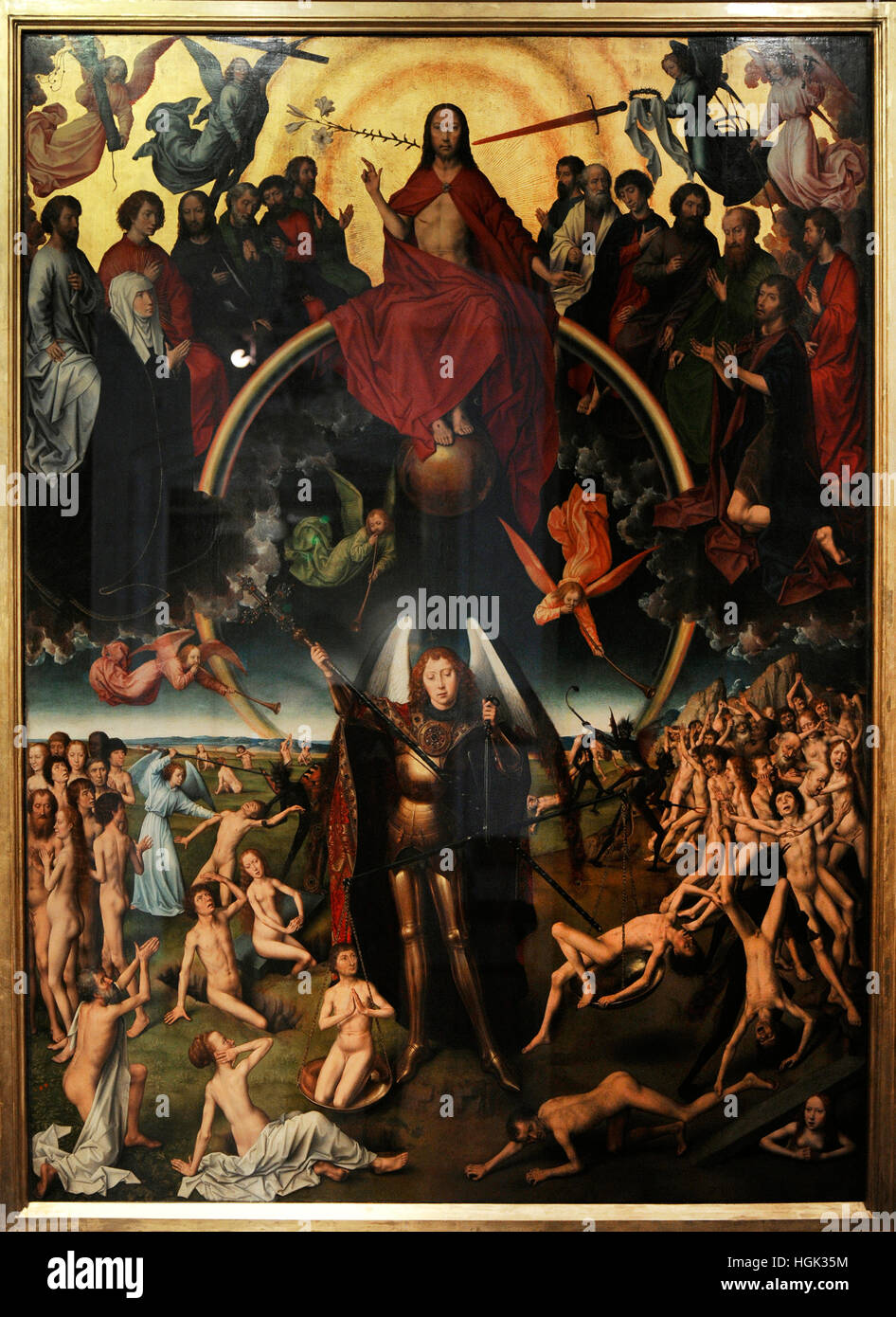 The Last Judgment Late 1460 Triptych By German Painter Hans Stock Photo Alamy