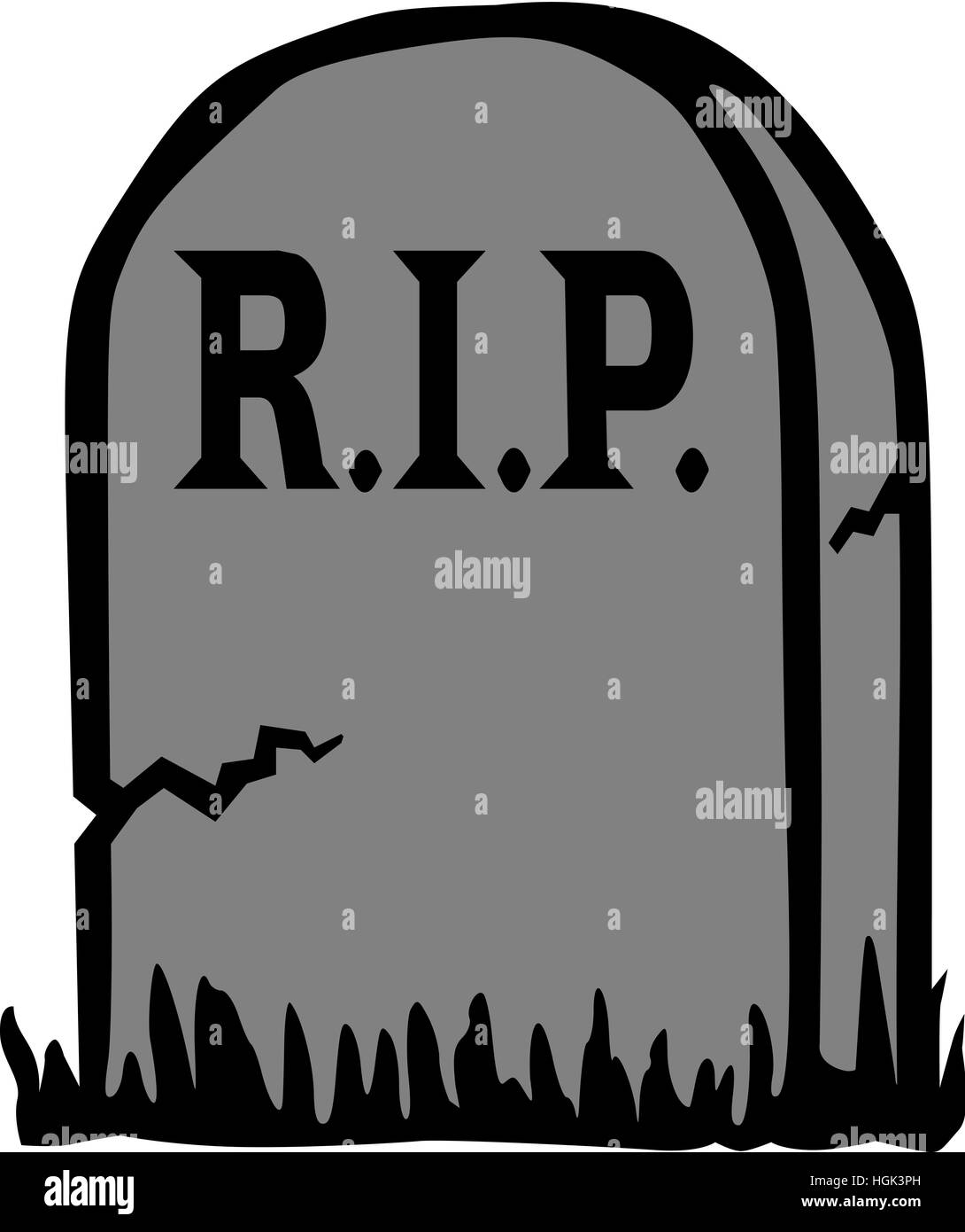 Gravestone with RIP Stock Photo - Alamy