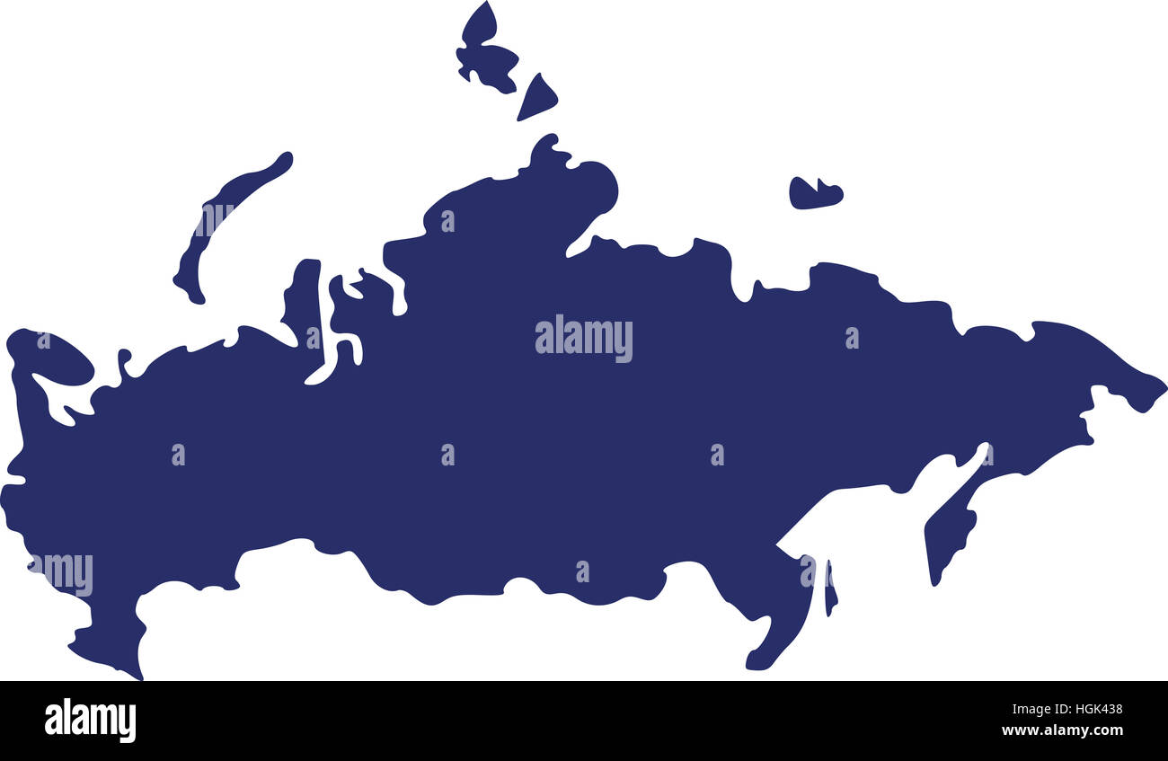 Russia map Stock Photo