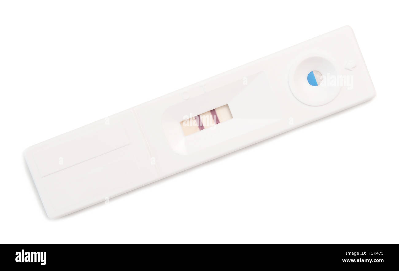 pregnancy test isolated on a white background Stock Photo Alamy