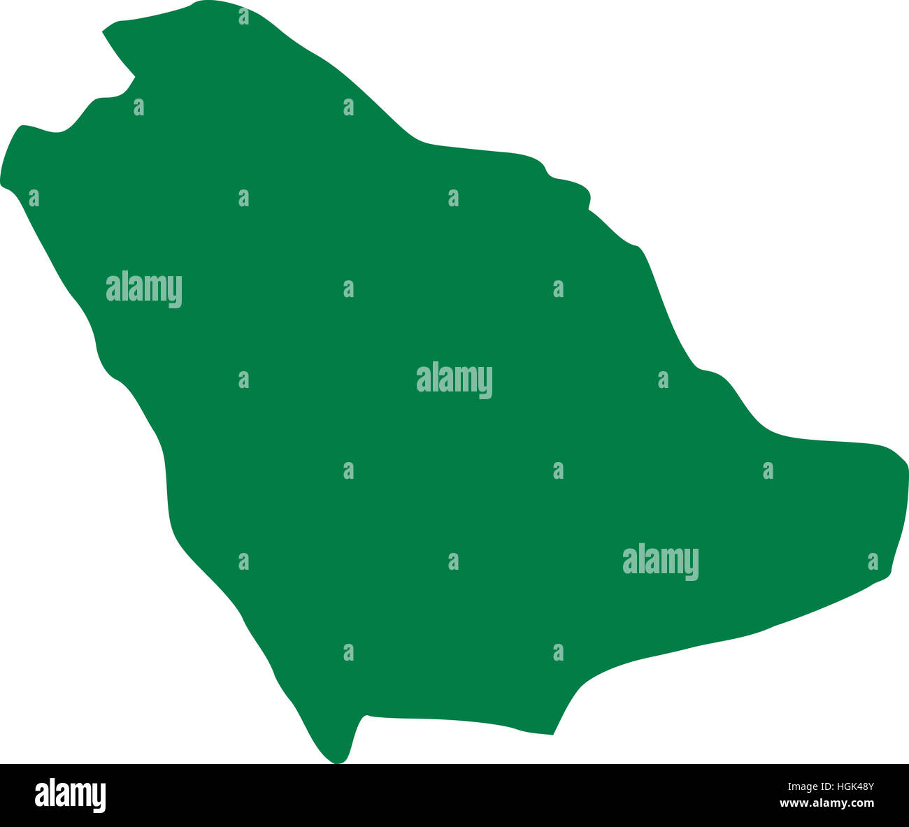 Saudi Arabia map Stock Photo