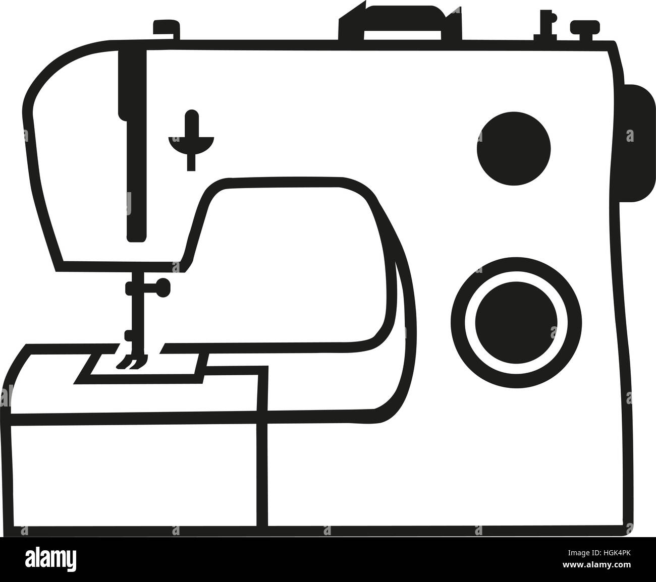 Sewing machine isolated icon hi-res stock photography and images - Alamy