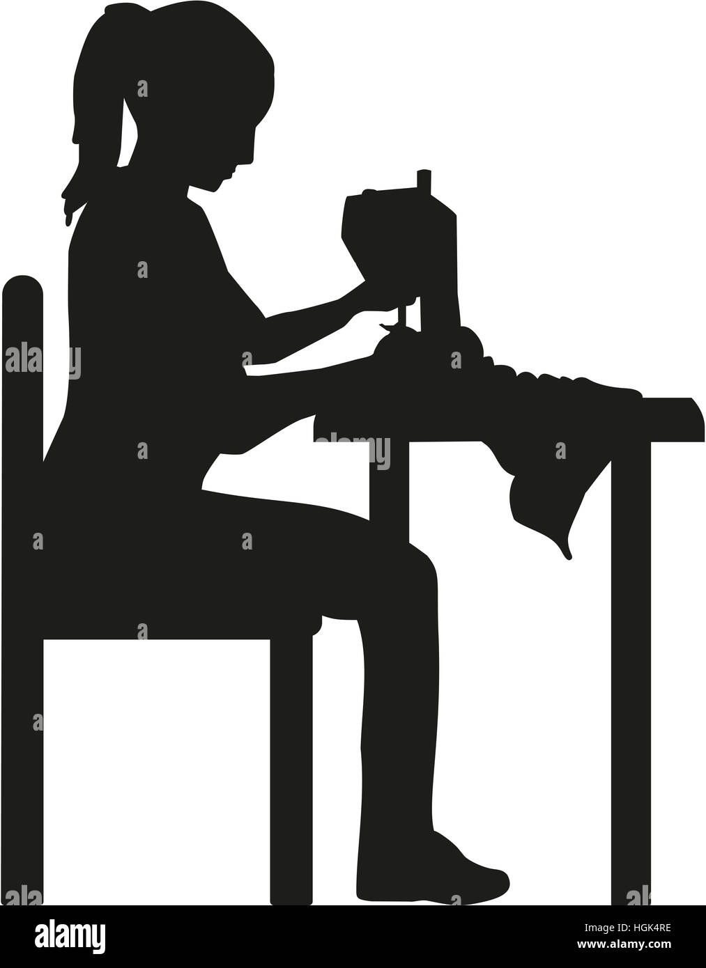 Sewing machine isolated icon hires stock photography and images Alamy
