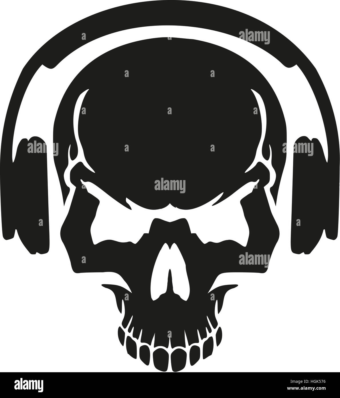 Skull headphones hi-res stock photography and images - Alamy