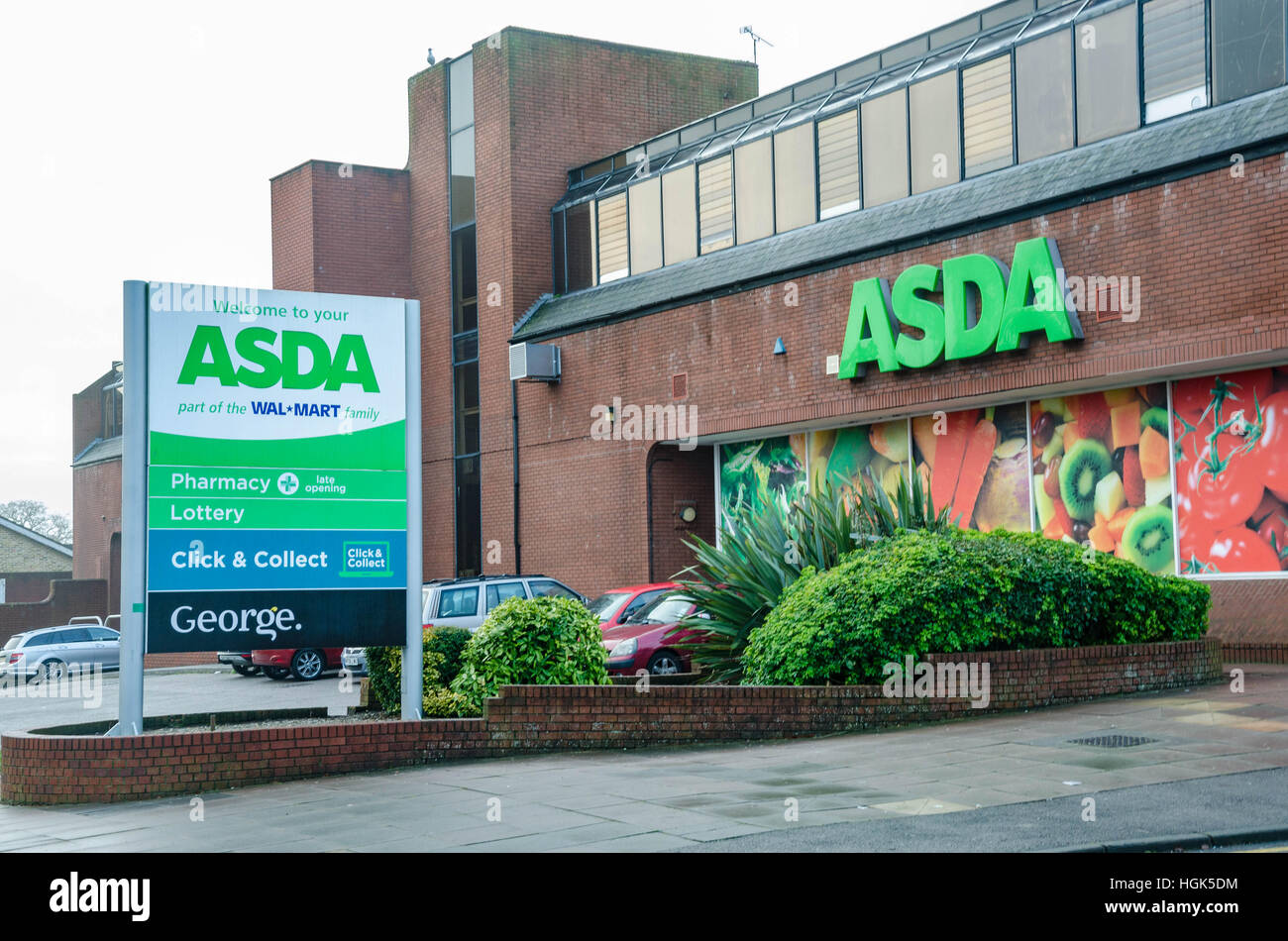 Asda supermarket on Honey End Lane in Tilehurst, Reading, Berkshire, UK