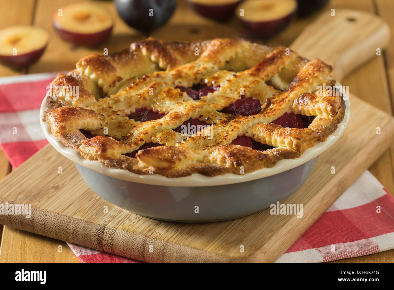 Pie tin hi-res stock photography and images - Alamy