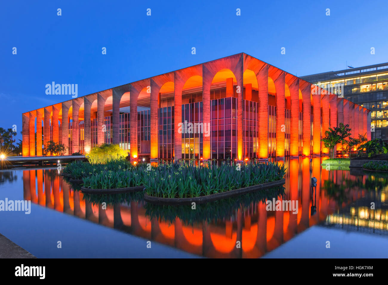Itamaraty palace , ministery of Foreign Affairs, Brasilia Stock Photo