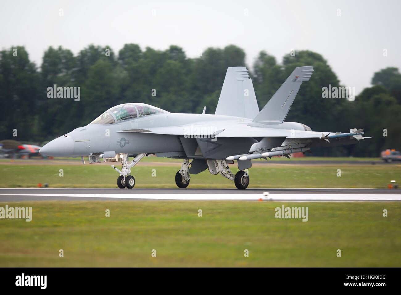 US Navy F/A-18F Super Hornet Stock Photo