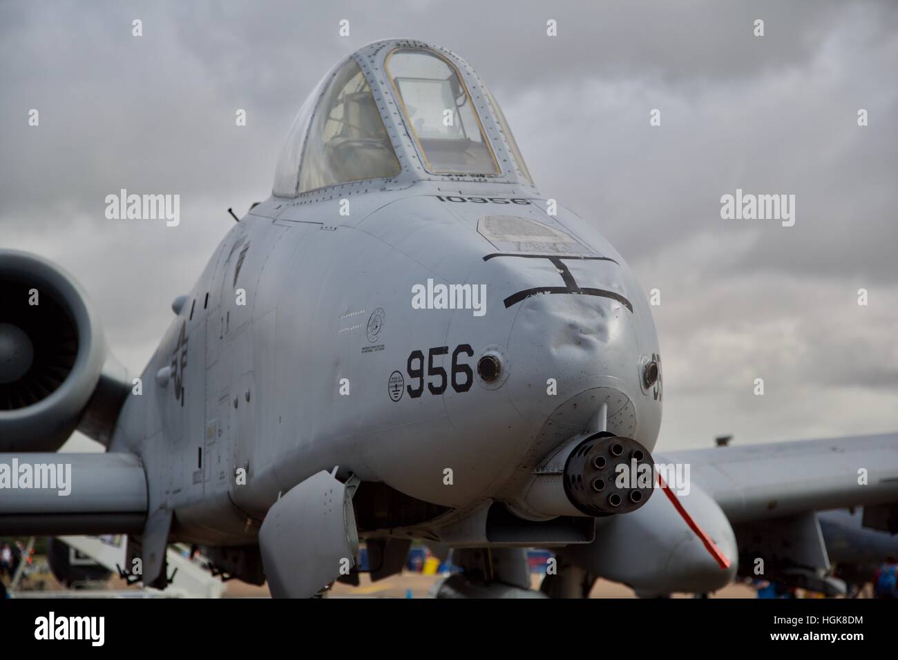 USAF A-10C Thunderbolt ll on static display at the Royal International Air Tattoo. Stock Photo