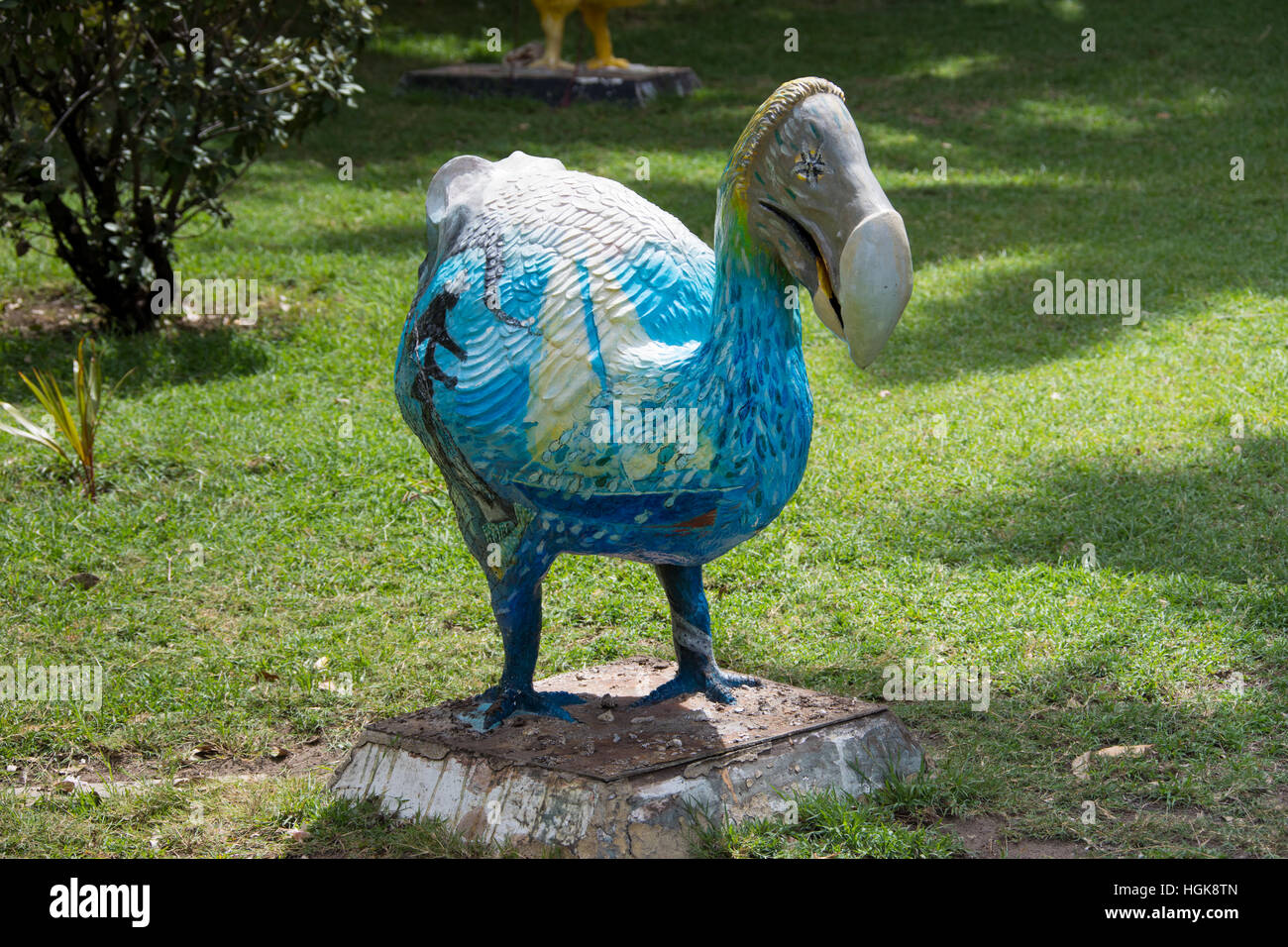 Modern statue of a Dodo in Port Louis, Mauritius Stock Photo
