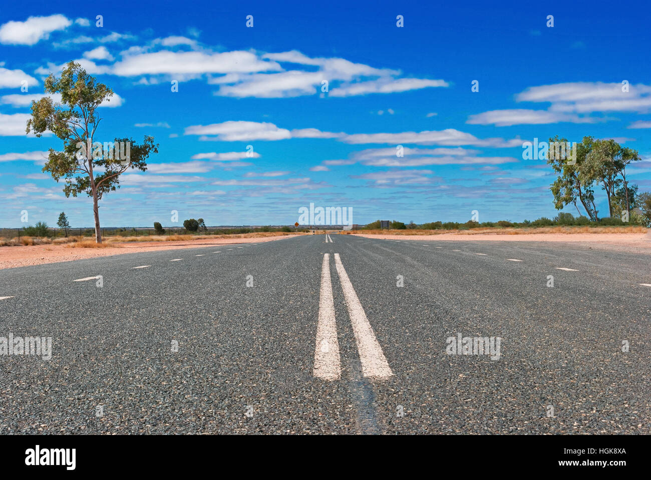 Road in the Australian outback Stock Photo