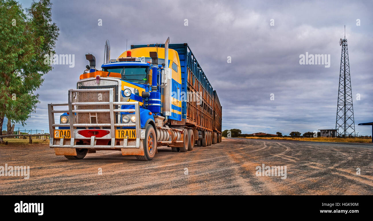 Road train, Australia Stock Photo