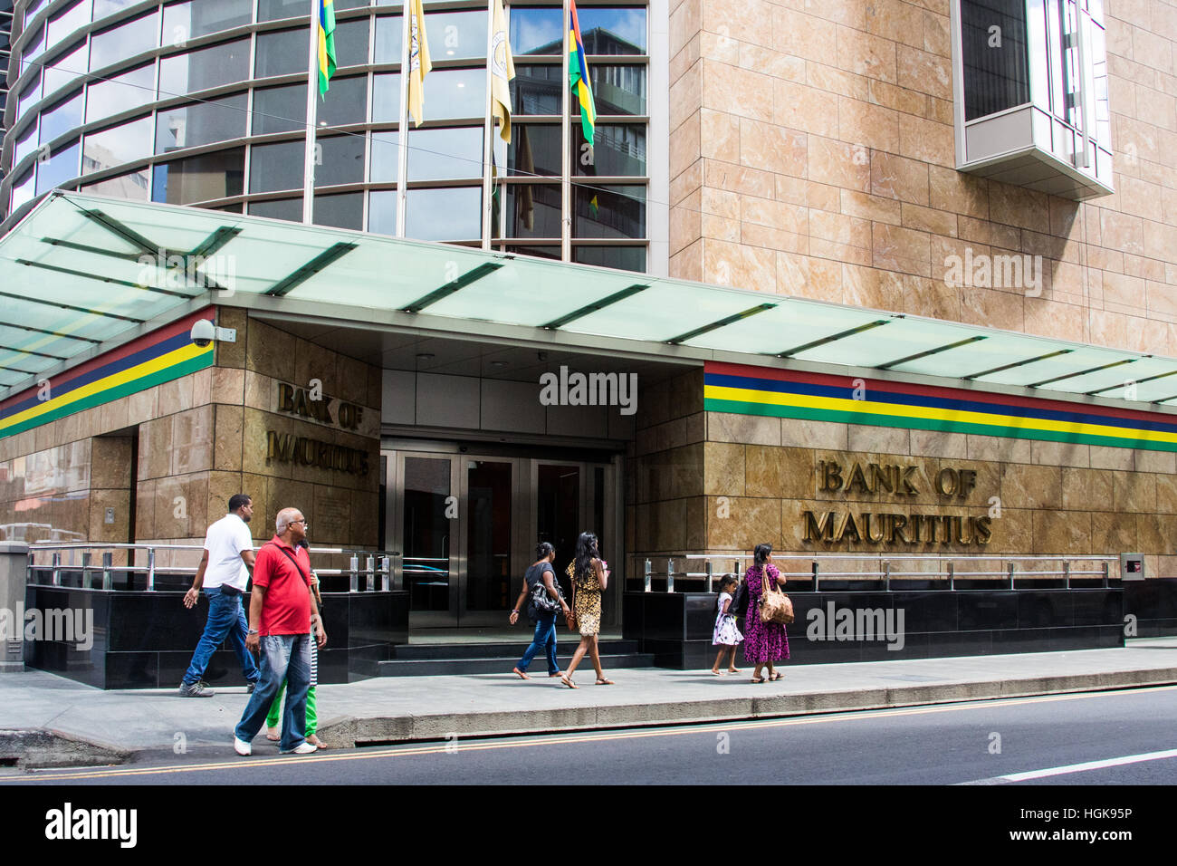 Bank of Mauritius, Port Louis, Mauritius Stock Photo Alamy