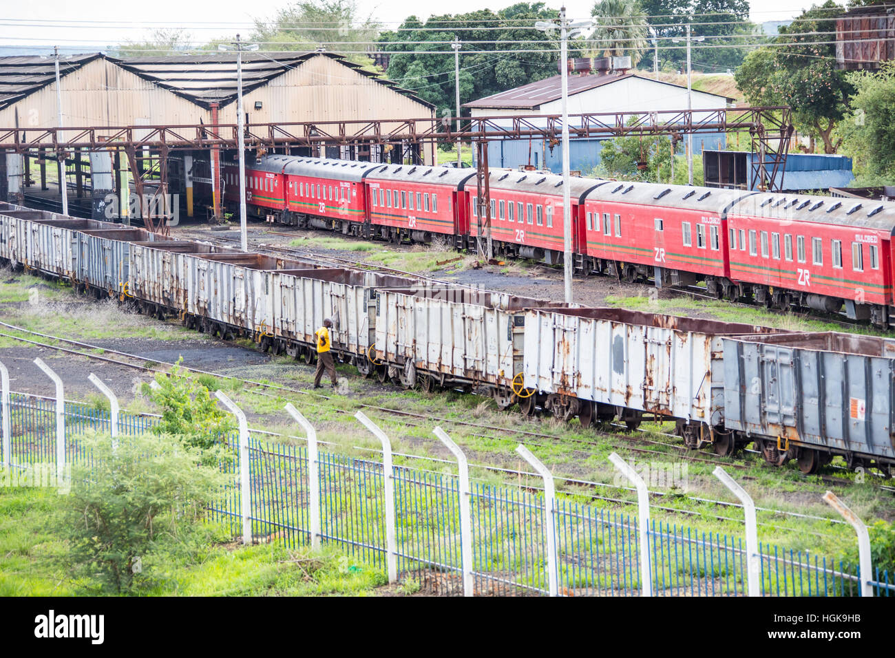 Train station in Livingstone, Zambia Stock Photo - Alamy