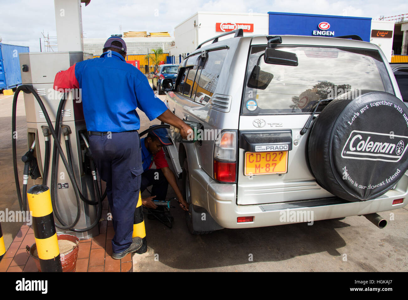 Engen gas station, Maputo, Mozambique Stock Photo Alamy