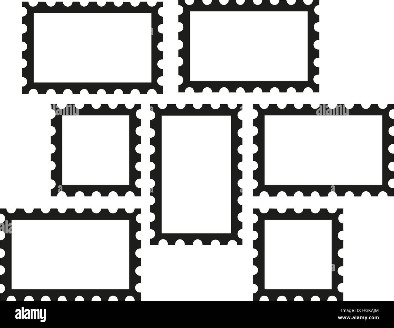 Set of postage stamps Stock Photo Alamy