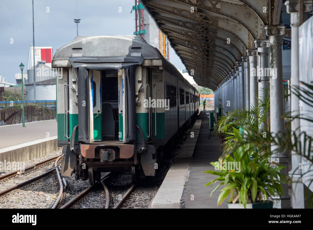 Railway station, Maputo, Mozambique Stock Photo