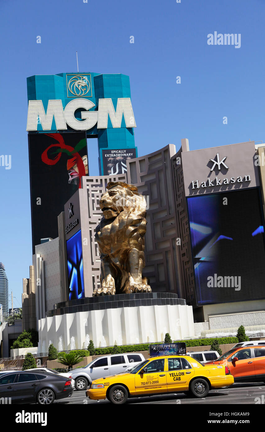 MGM Grand Hotel and Casino, Las Vegas, Nevada, USA Stock Photo