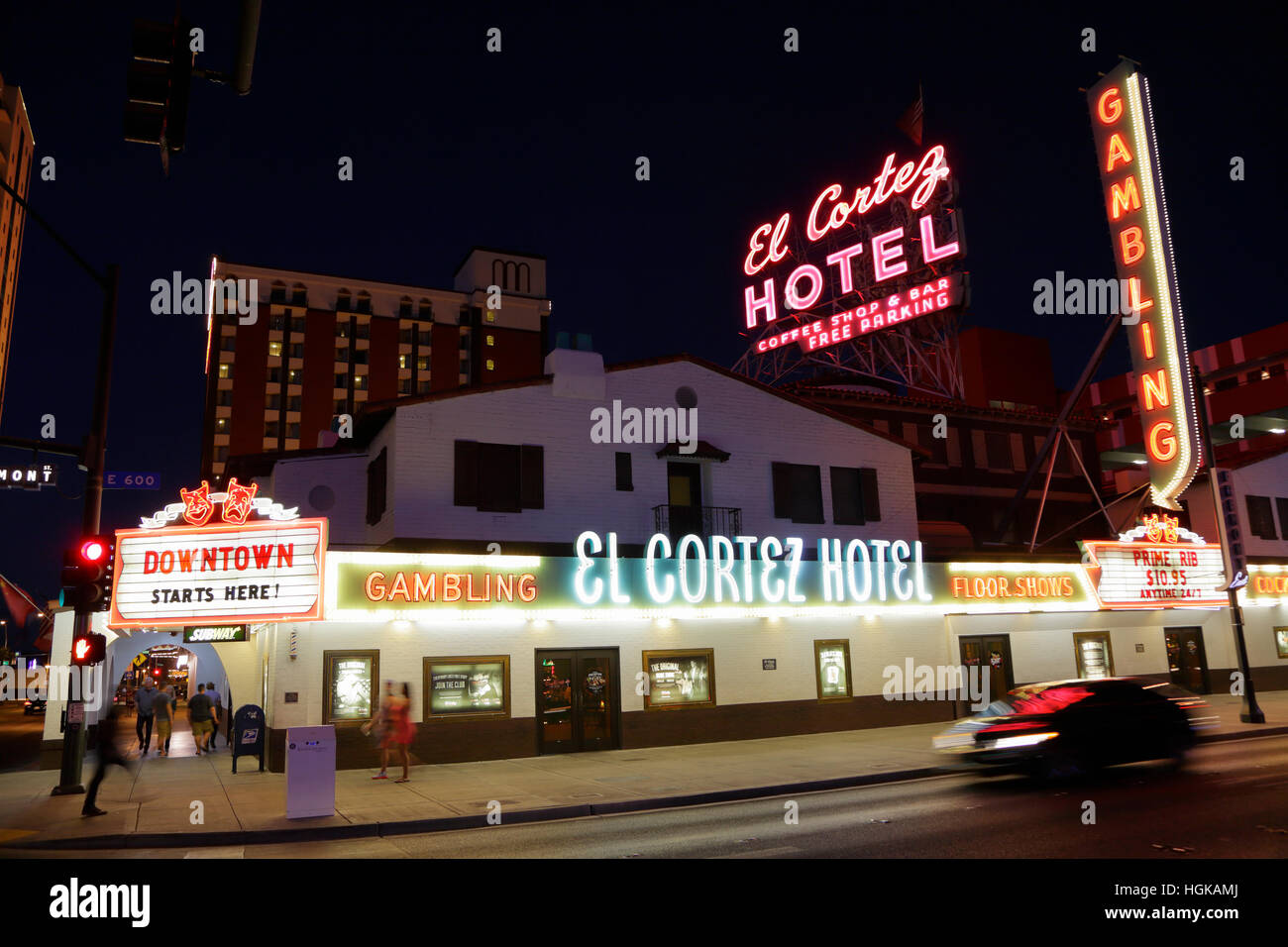 El Cortez Hotel and Casino, Las Vegas, Nevada, USA Stock Photo