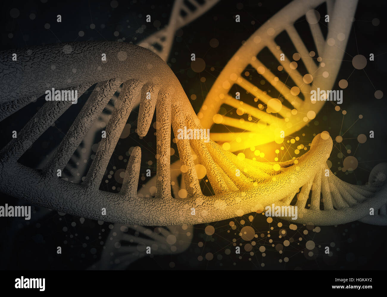 DNA molecules background, 3D rendering Stock Photo - Alamy
