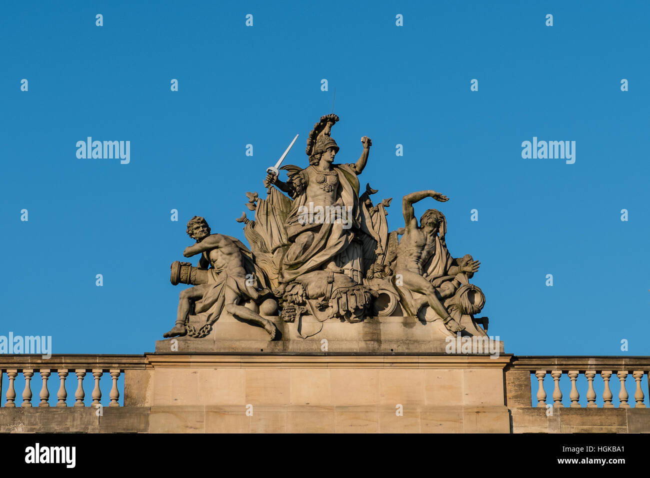 Mars, the god of war - sculpture, Zeughaus, Berlin, Germany Stock Photo