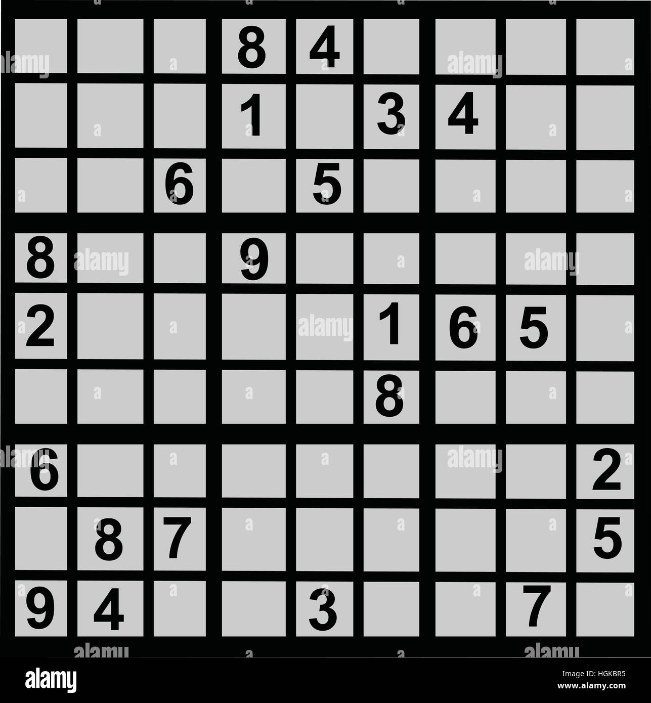 Sudoku game Stock Photo