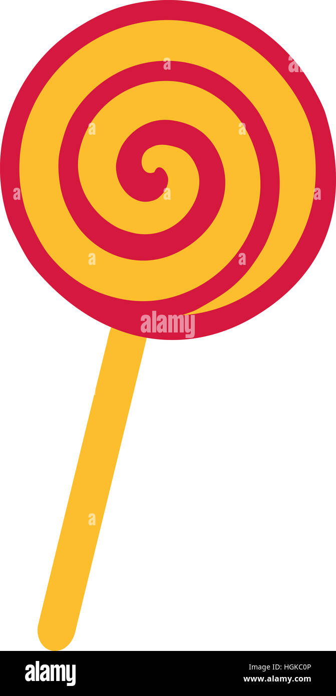 Lollipop candy with swirl Stock Photo