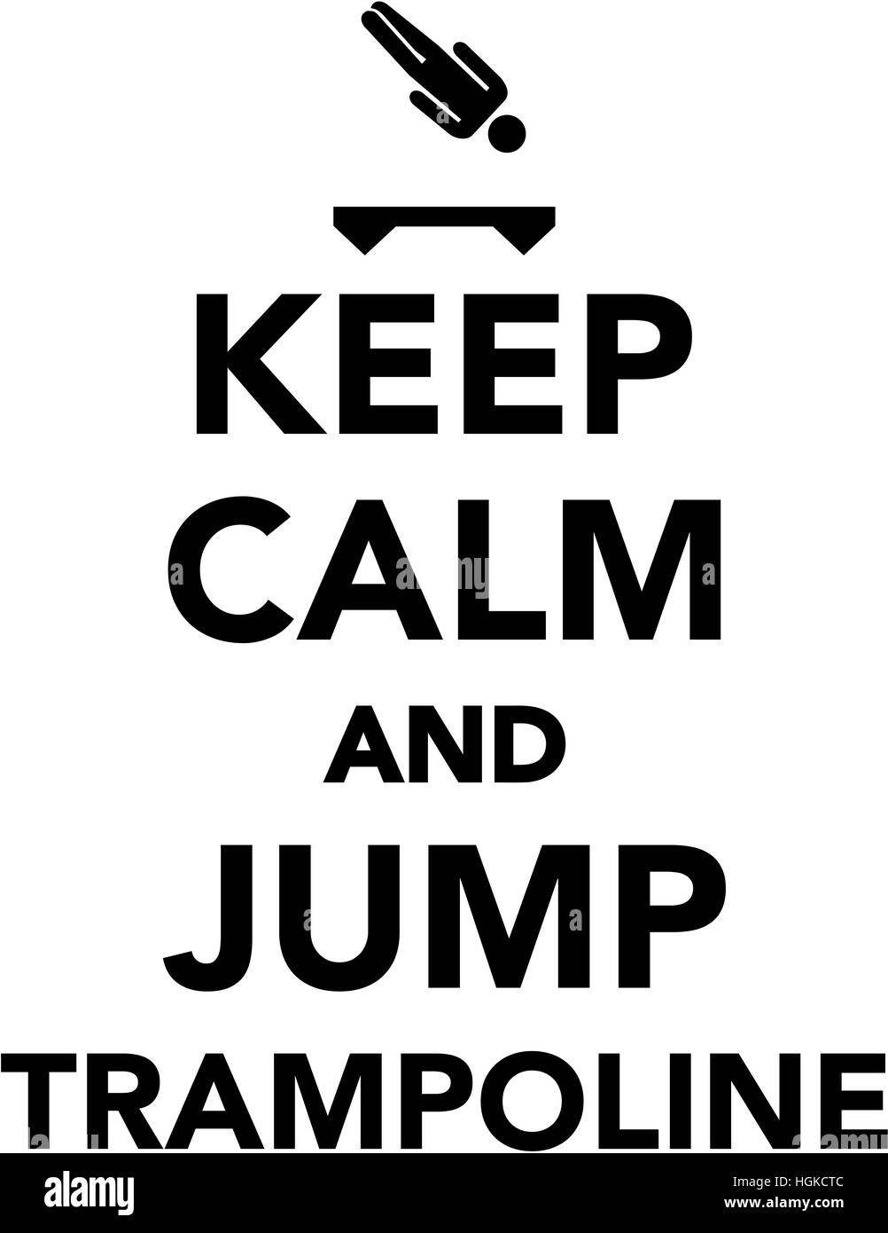 Trampoline jump Black and White Stock Photos & Images Alamy