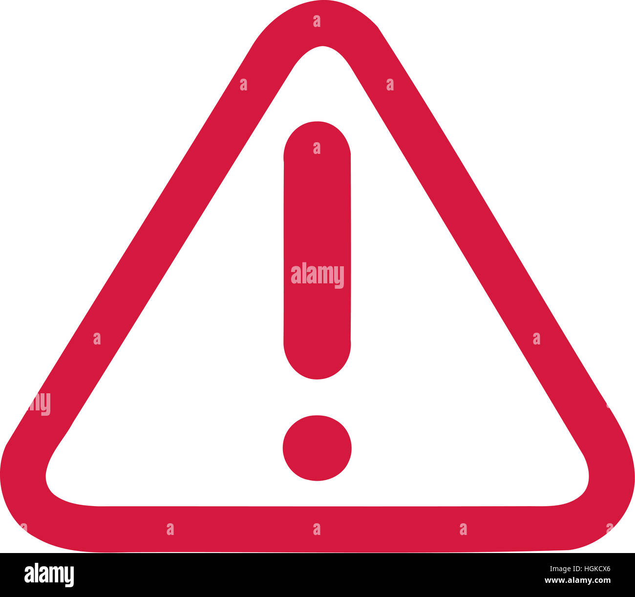 Exclamation Mark In Red Warning Sign Stock Photo Alamy
