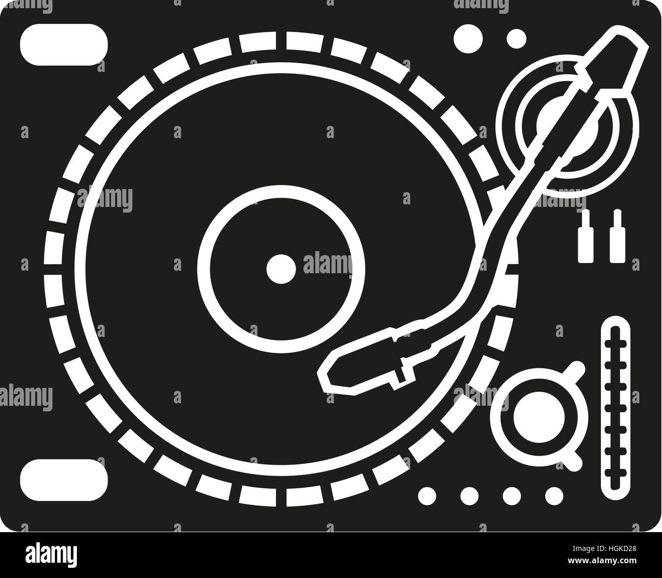 Professional turntable equipment Stock Photo Alamy