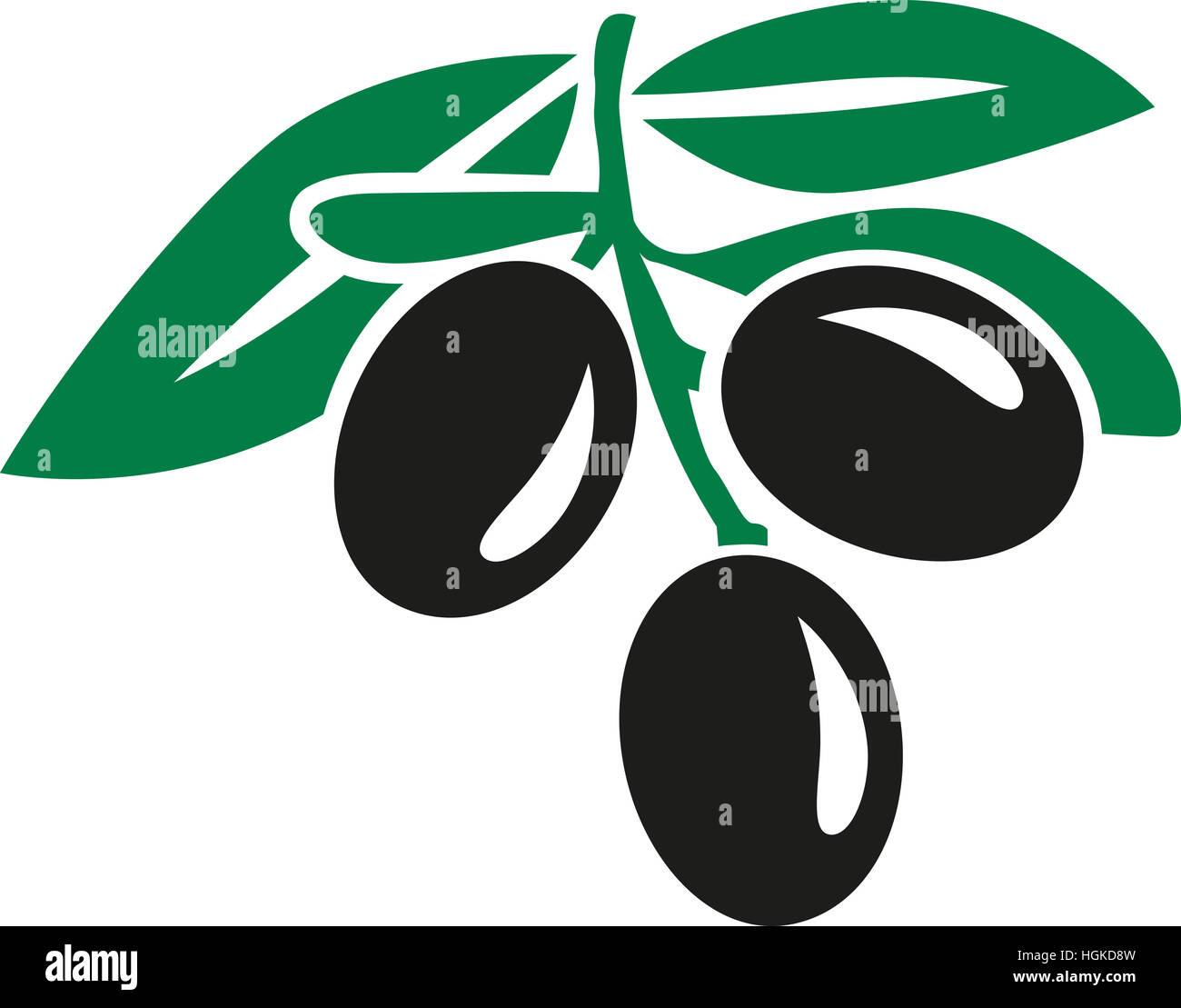 Black Olives with leaves Stock Photo Alamy