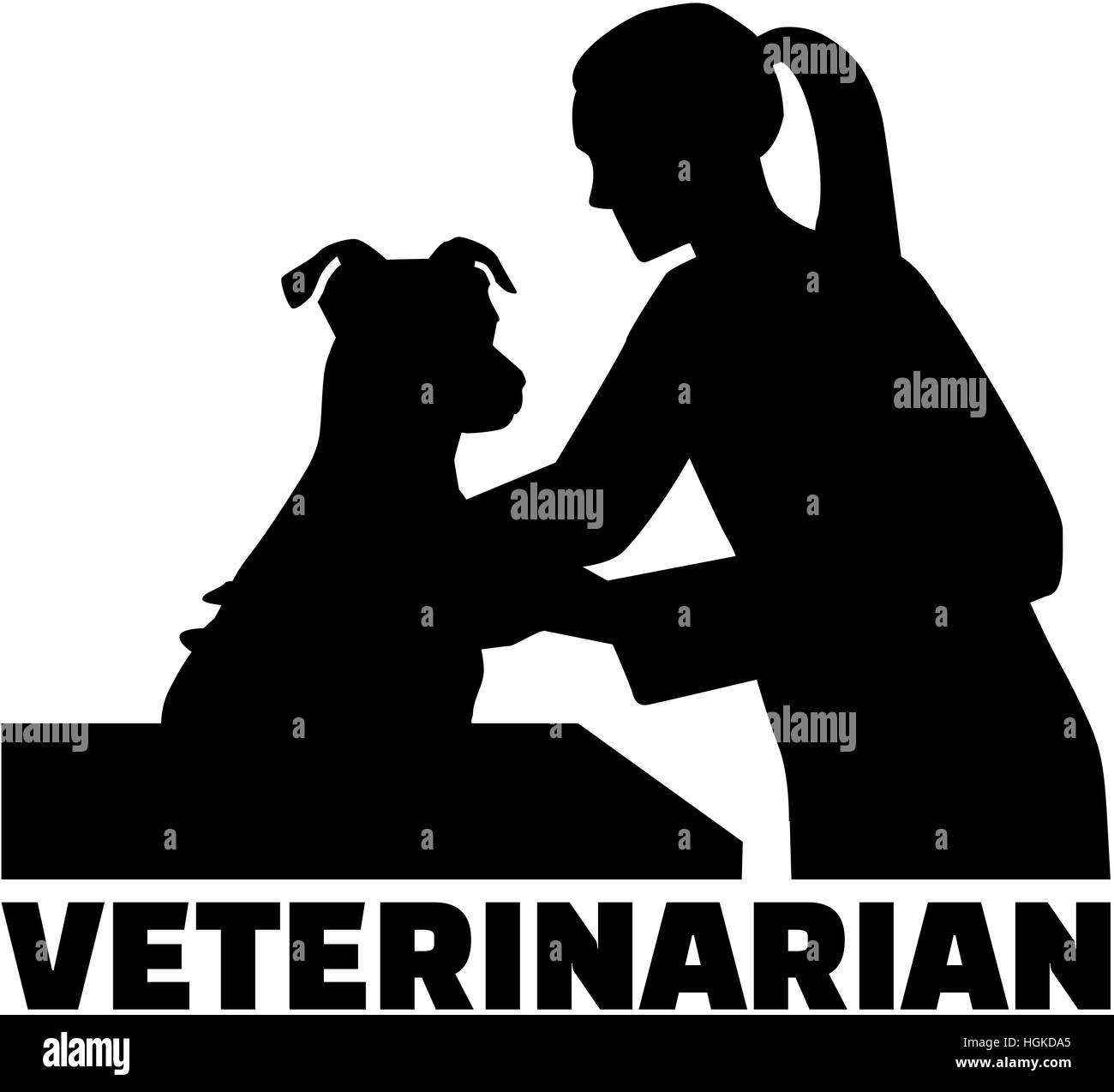 Female veterinarian vet Black and White Stock Photos & Images Alamy